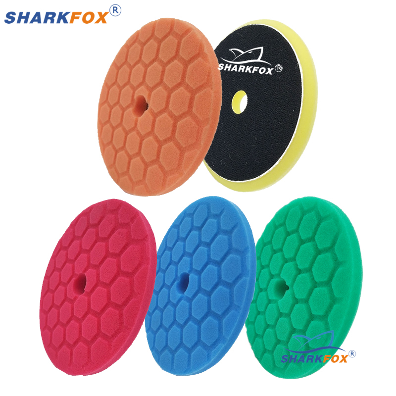 Polish Pad Set Buffer - Sharkfox 5 pieces/set 5 Inch(125mm) Car