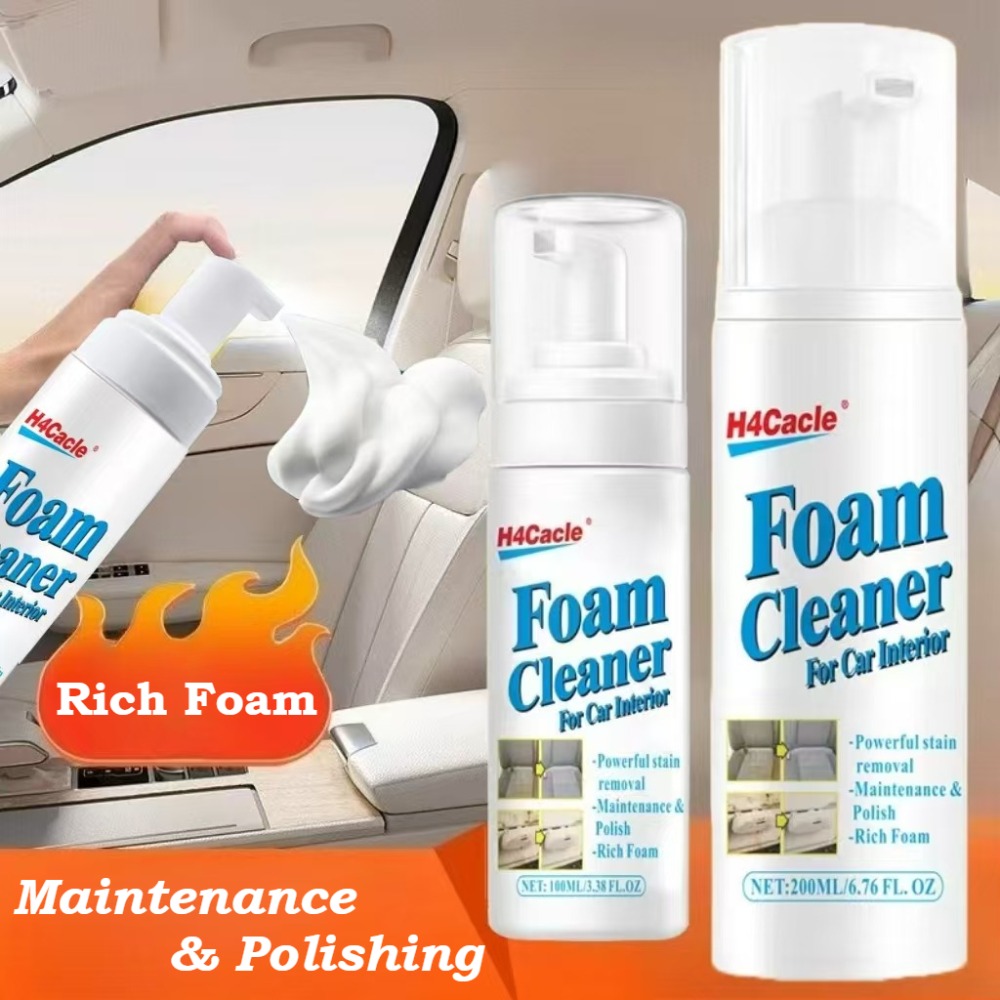 Seat Cleaner Fabric - Multi-Purpose Foam Cleaner Car Interior Wash