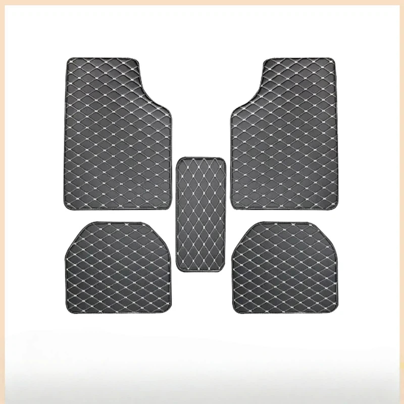 Car Floor Mats 5Pcs PU Leather - đánh giá và giá Leather Cleaner Interior