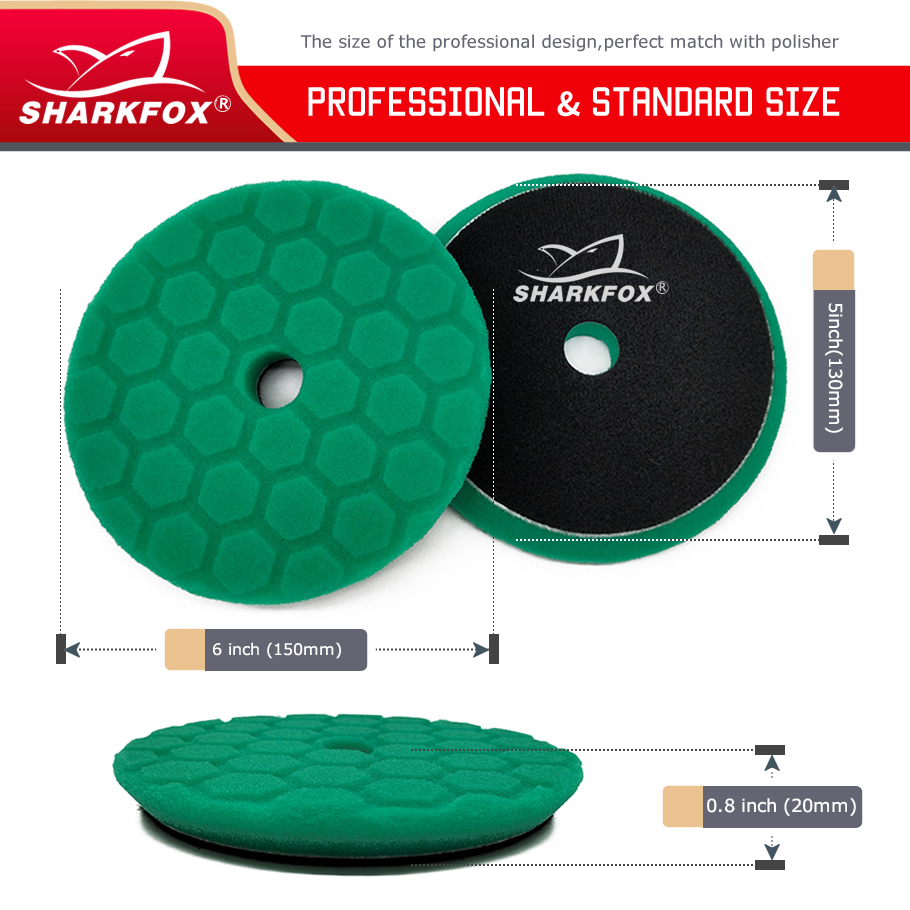 Sharkfox 5 pieces/set 5 Inch(1 - đánh giá và giá Polish Pad Set Buffer