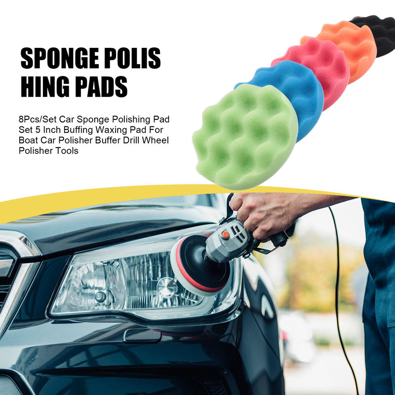 ABJA-8Pcs/Set Car Sponge Polis - đánh giá và giá Polish Pad Set Buffer