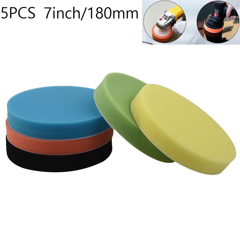 5 Pcs Sponge Polishing Pad 7In - đánh giá và giá Polish Pad Set Buffer