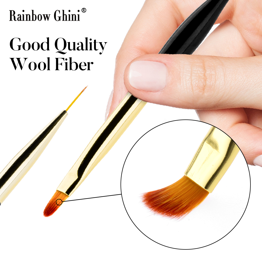 Rainbow Ghini 3Pcs/Set Dual He - đánh giá và giá Detailing Brush Set