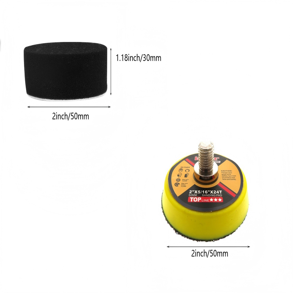 2Inch 50MM Car Doam Polishing  - đánh giá và giá Polish Pad Set Buffer