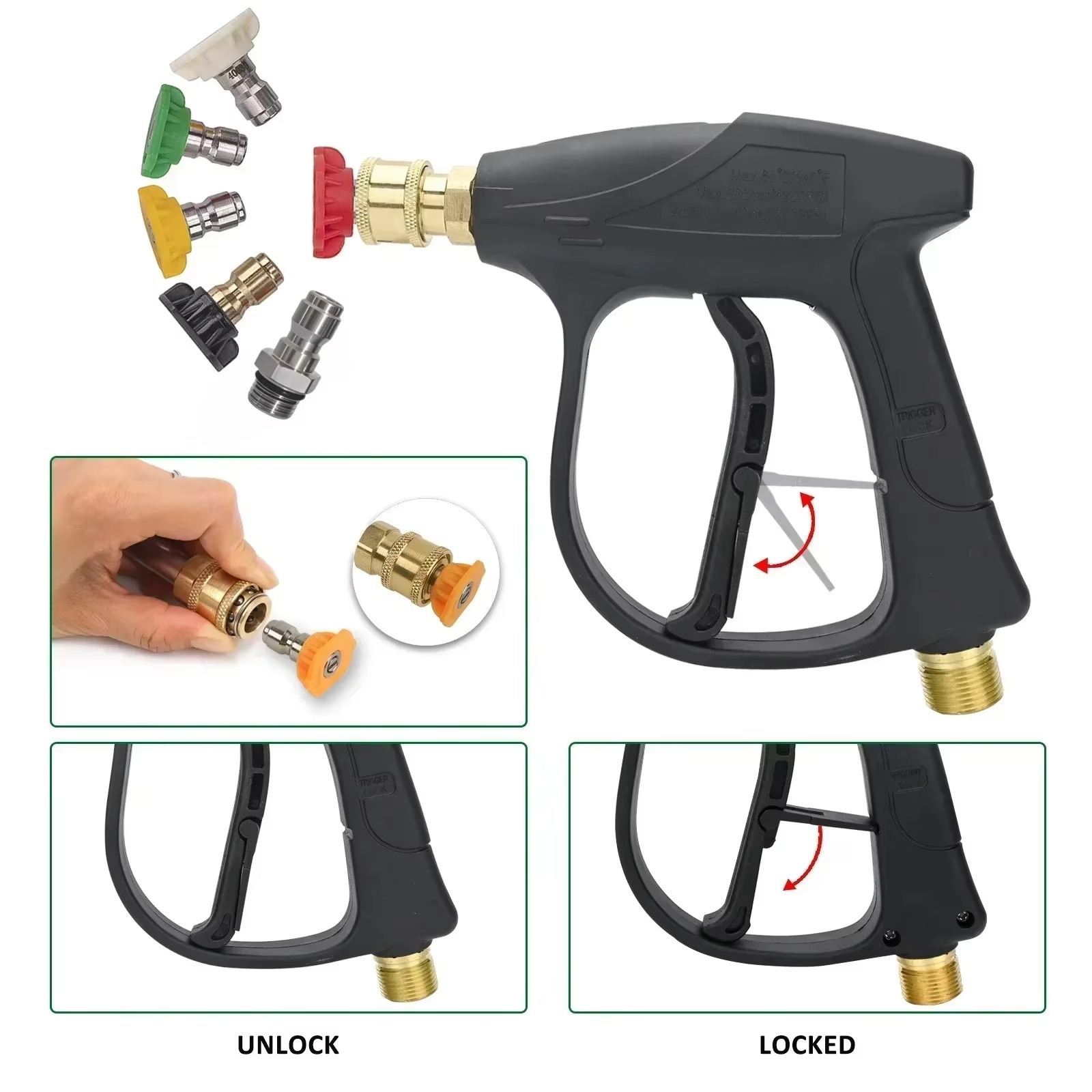 Snow Foam Cannon Lance Kit Com - đánh giá và giá Pressure Washer Foam Gun