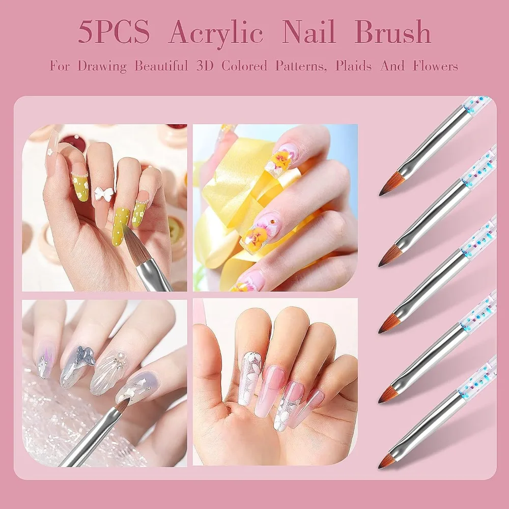 32pcs Nail Art Brushes, Acryli - đánh giá và giá Detailing Brush Set