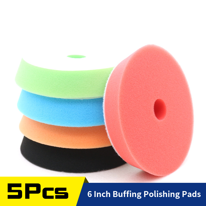 5Pcs 6inch Sponge Polishing Pa - đánh giá và giá Polish Pad Set Buffer