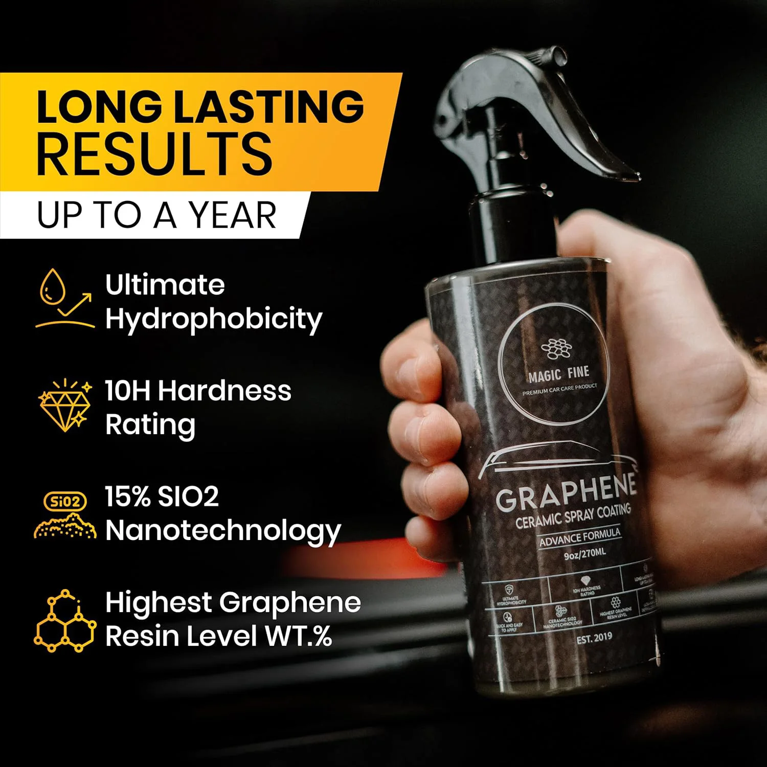 Graphene Ceramic Spray Coating - đánh giá và giá Car Wax Ceramic Coating