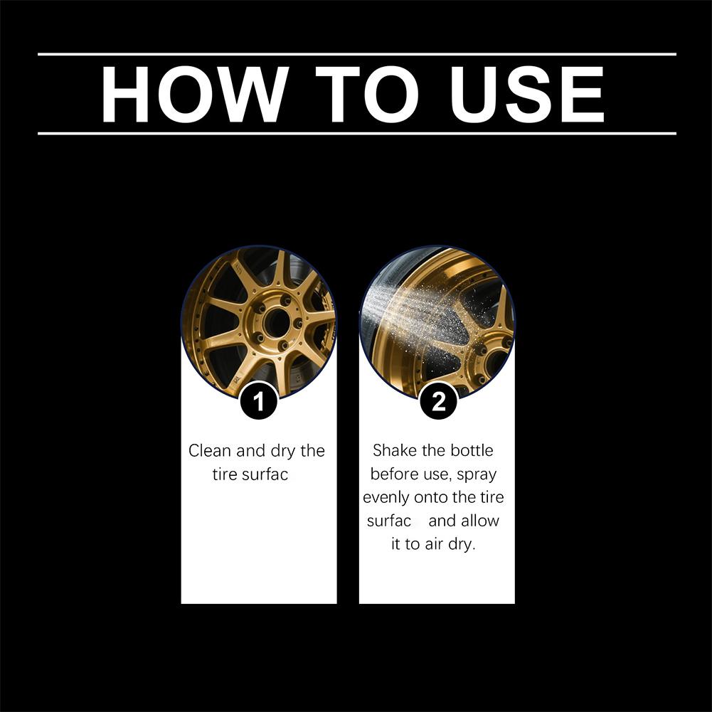 Tyre Gloss Tire Coating Spray  - đánh giá và giá Tire Shine Spray Sealant