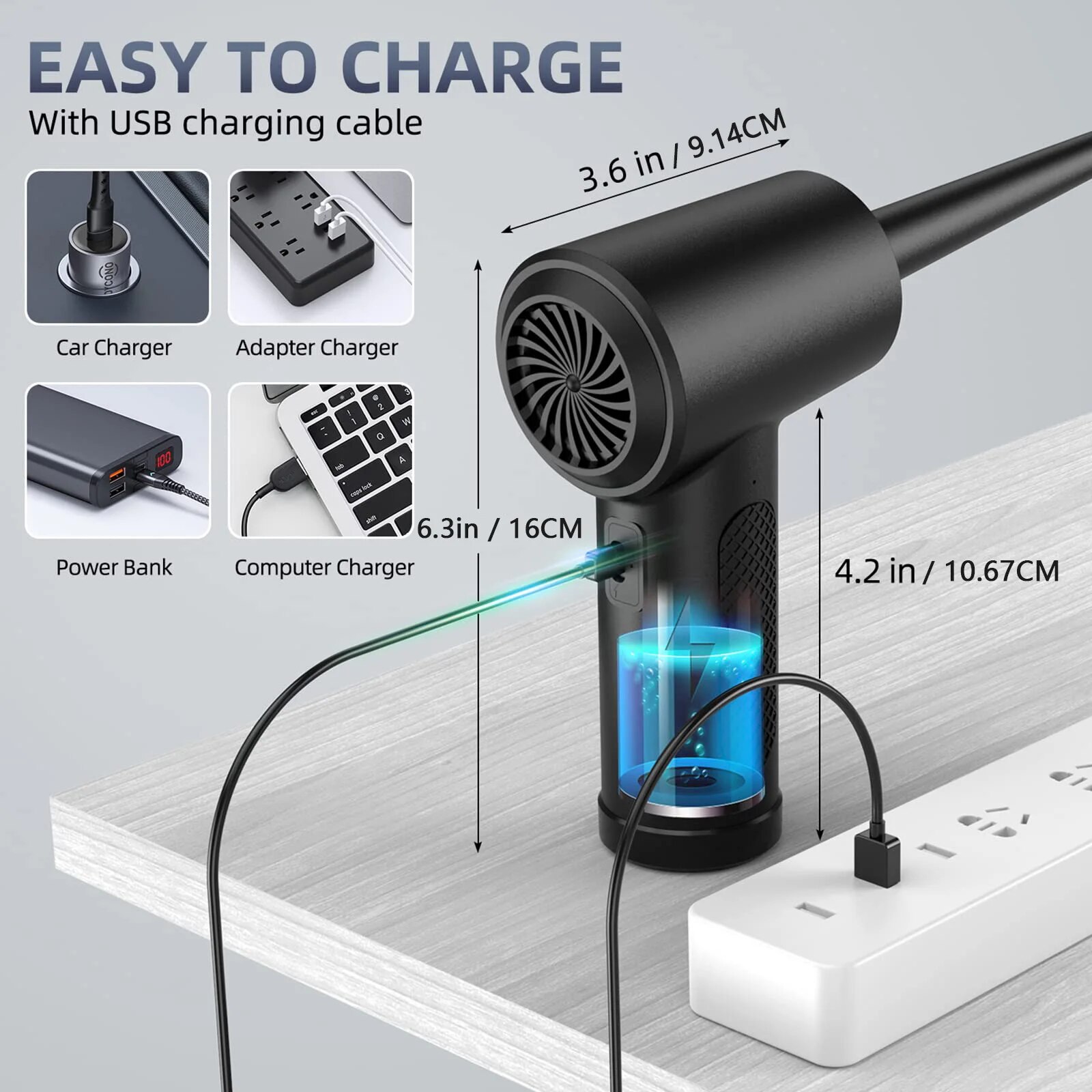 Compressed Air Duster Electric - đánh giá và giá Dryer Car Blower