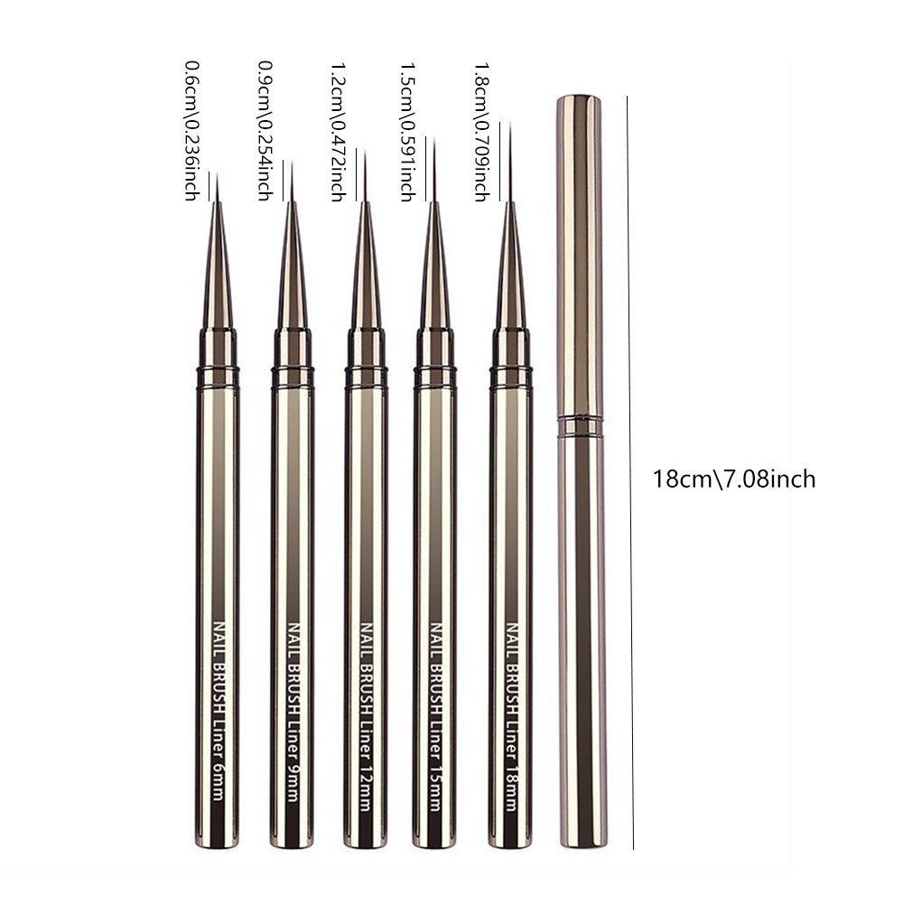 5-Piece Professional Nail Art  - đánh giá và giá Detailing Brush Set