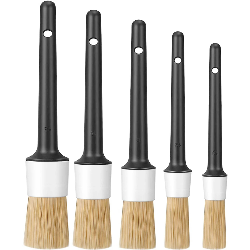 5Pcs Soft Boar Hair Car Detail - đánh giá và giá Interior Detailing Kit