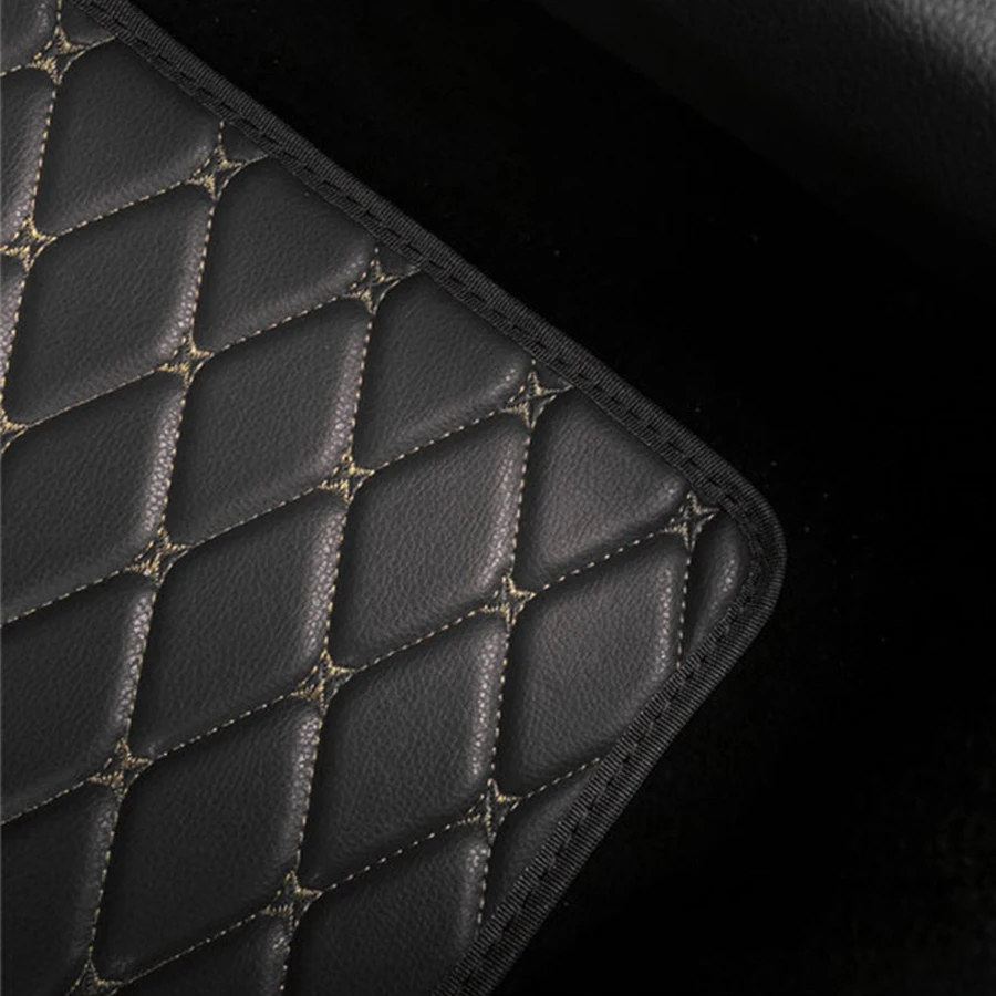 4pcs PU Leather Black Car Floo - đánh giá và giá Leather Cleaner Interior