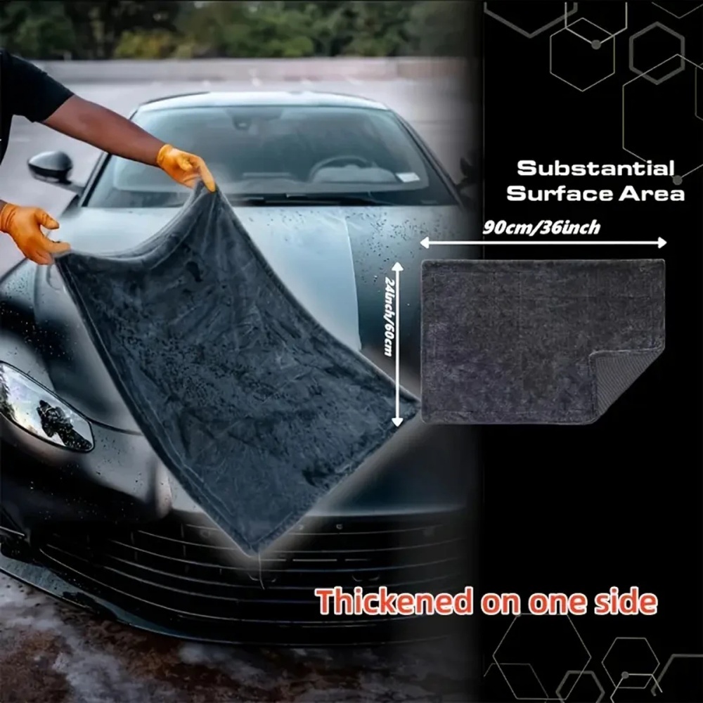 Oversized Dark Gray Car Microf - đánh giá và giá Microfiber Towel Detailing