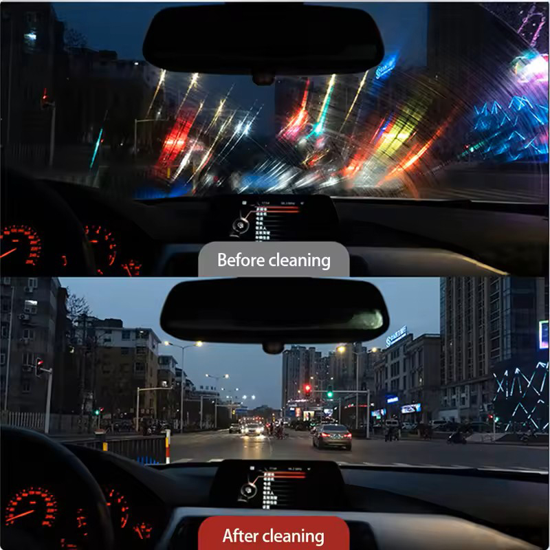 Hydroshine Car Glass Oil Film  - đánh giá và giá Glass Cleaner Streak