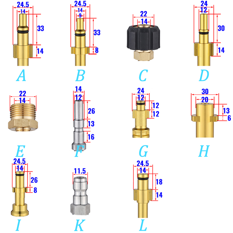 Varies Adapters Transparent Fo - đánh giá và giá Pressure Washer Foam Gun