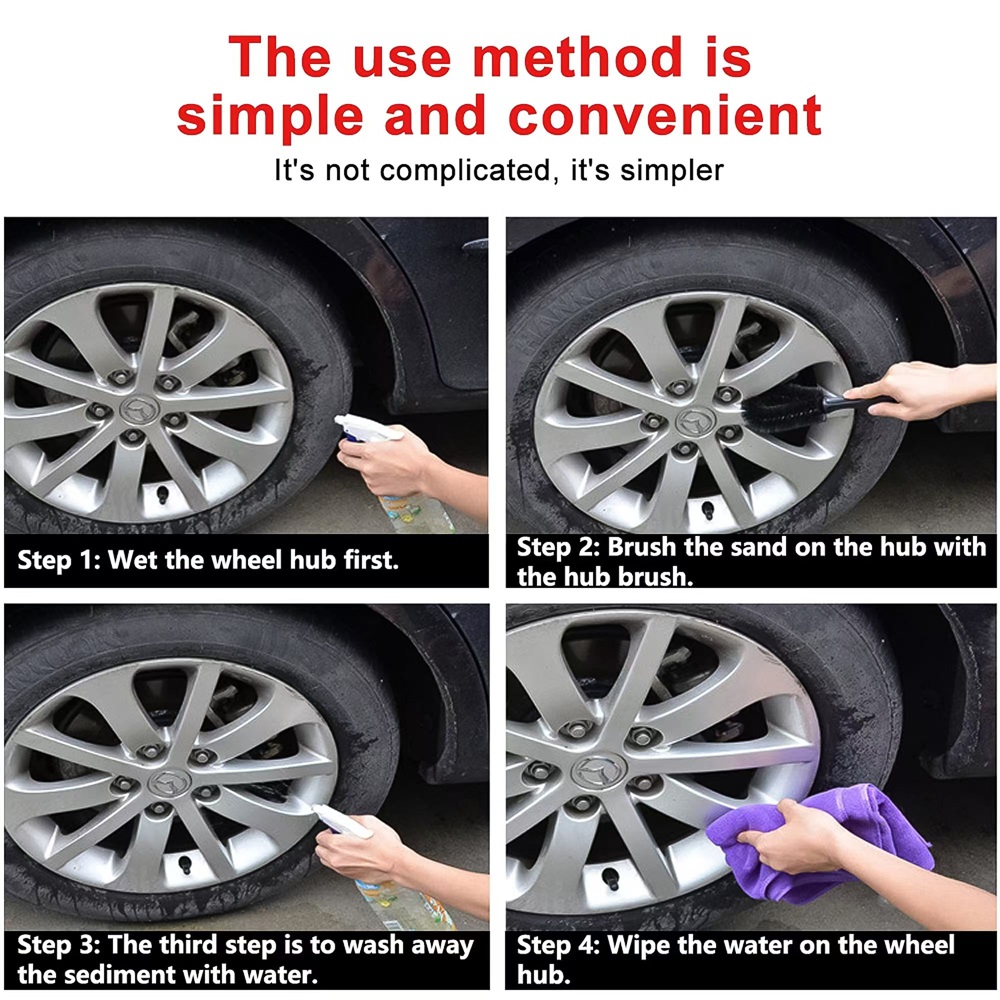 Car Wheel Brush Soft Bristle T - đánh giá và giá Wheel Cleaner Alloy